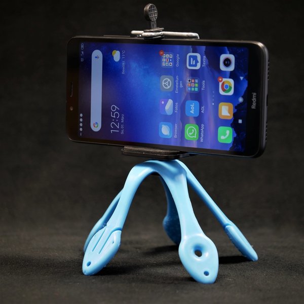 Smartphone Stativ Gecko blau